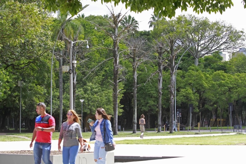 O sol predomina e a temperatura aumenta ao longo do dia em Porto Alegre 