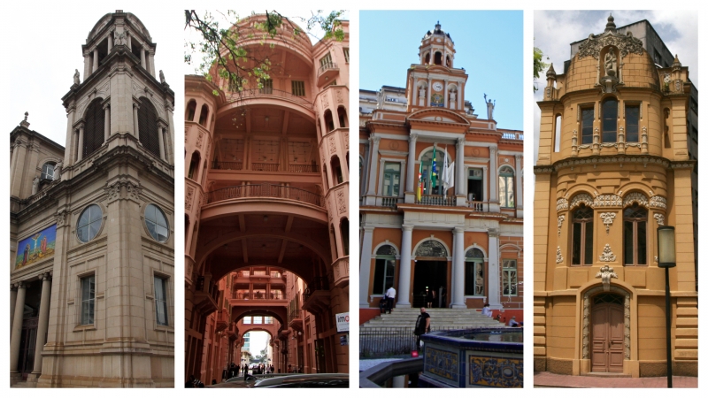 Catedral, Casa de Cultura, Paço Municipal e Observatório Astronômico da Ufrgs formam a paisagem histórica da cidade