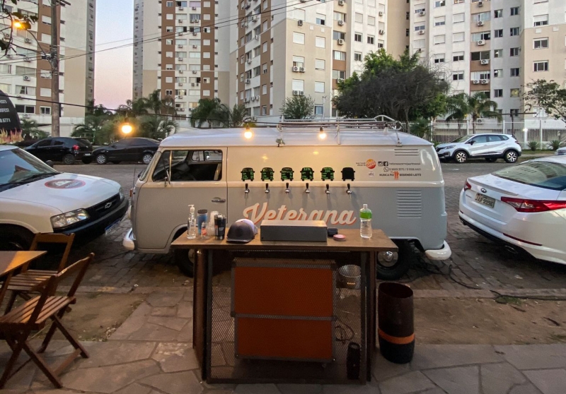 A cervejaria Veterana leva seu truck para dentro de condom&iacute;nios Foto: CERVEJARIA VETERANA/DIVULGA&Ccedil;&Atilde;O/JC