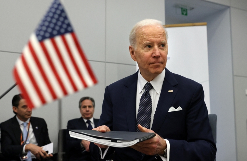 Biden, afirmou que a reunião da Otan serviu para reafirmar o "forte apoio" ao povo ucraniano