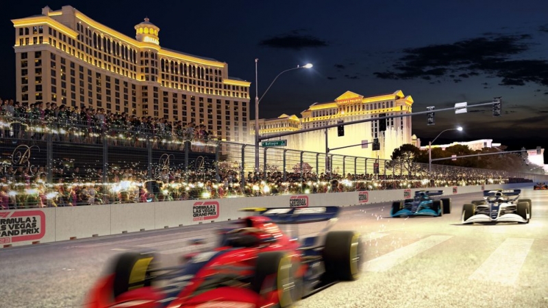 Com a entrada de Vegas no circuito, os EUA passa a ser o único país com três corridas na mesma temporada
