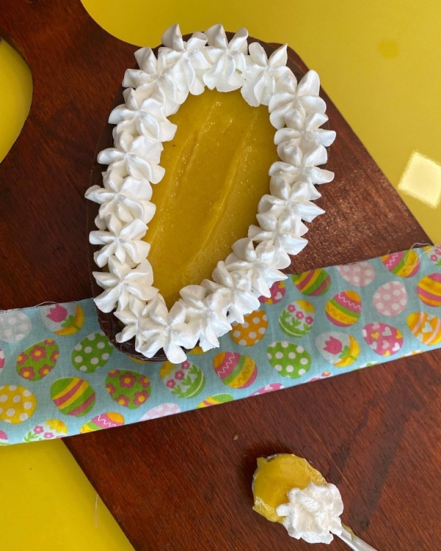 O ovo bem casado est&aacute; no valor de R$ 89,90 Foto: JULYPIRESCOFFEE/REPRODU&Ccedil;&Atilde;O/JC