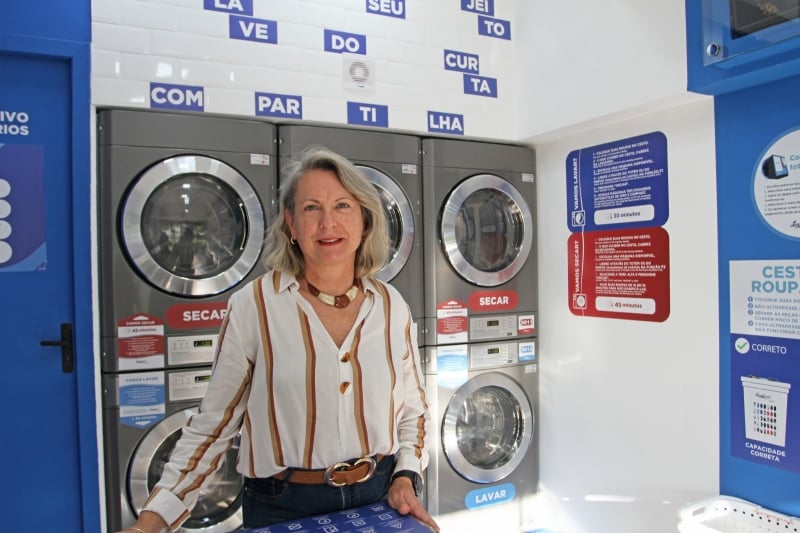 Denise pretende continuar no ramo e abrir mais franquias da lavanderia Foto: ANDRESSA PUFAL/JC