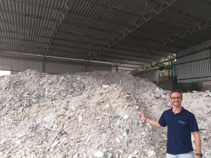 Sebastian Pereira, diretor da recicladora de gesso Sebanella