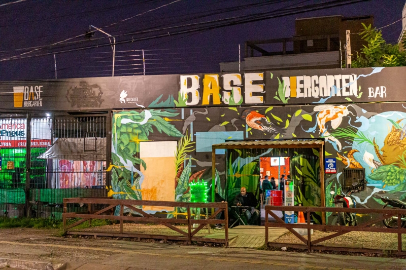 O bar está localizado na avenida Bento Gonçalves, nº 4369 Foto: BASE BIERGARTEN/ REPRODUÇÃO/JC