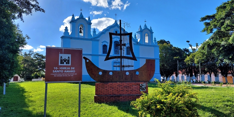 Igreja de Santo Amaro é uma das edificações mais emblemáticas do patrimônio histórico local
