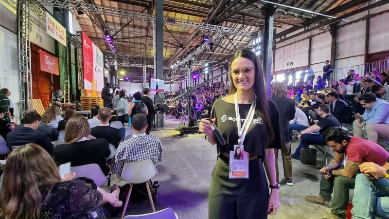 Isabella Borghetti, CEO da BoomaTech, participou da competi&ccedil;&atilde;o de startups Foto: ISADORA JACOBY/ESPECIAL/JC