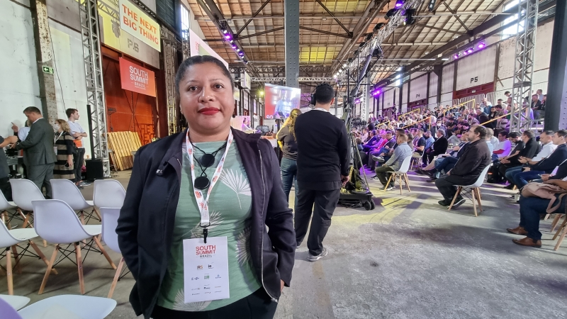 A economista Juliana Nascimento foi uma das juradas da rodada que teve como tema Ind&uacute;stria 5.0 Foto: ISADORA JACOBY/ESPECIAL/JC