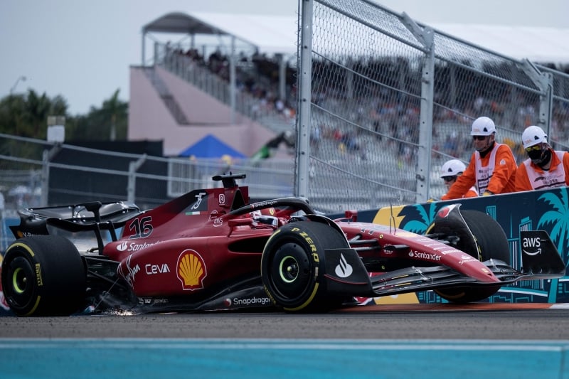 Charles Leclerc levou a Ferrari ao primeiro lugar na estreia do Autódromo Internacional de Miami