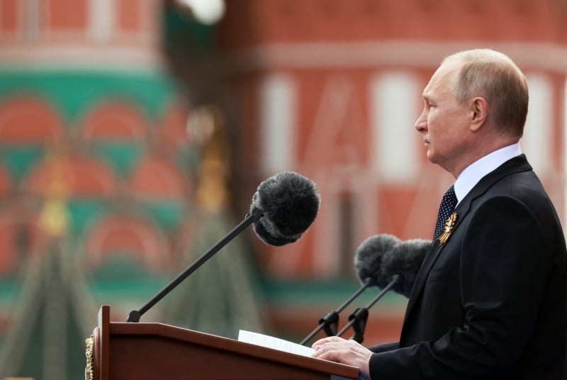 Putin discursou durante parada militar na Praça Vermelha para marcar o Dia da Vitória contra os nazistas durante a Segunda Guerra Mundial