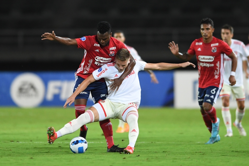 A última vitória do Inter foi justamente contra o Independiente Medellín, na Colômbia, com gol de Alexandre Alemão (foto)