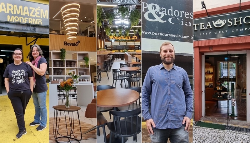 Armazém Moderno, Elevato, Mercado Paralelo, Puxadores e Cia e Tea Shop estão na seleção