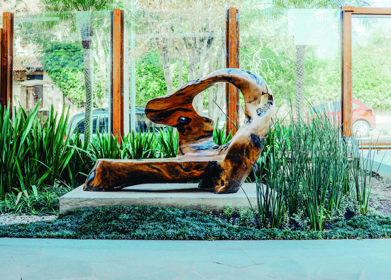 Obra de Hugo França em espaço imobiliário