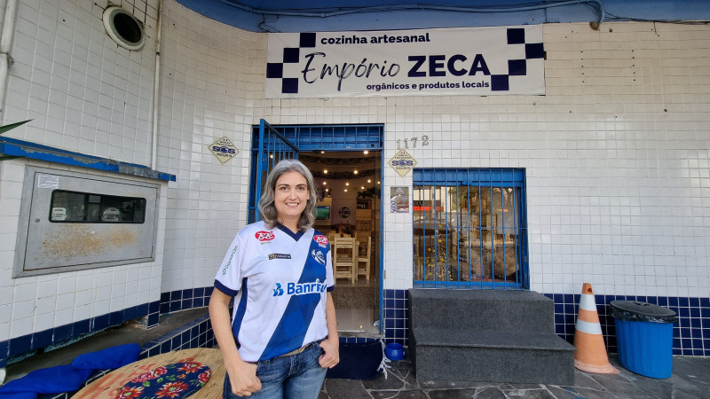 Nanra Branco est&aacute; &agrave; frente do Emp&oacute;rio Zeca Foto: ISADORA JACOBY/ESPECIAL/JC