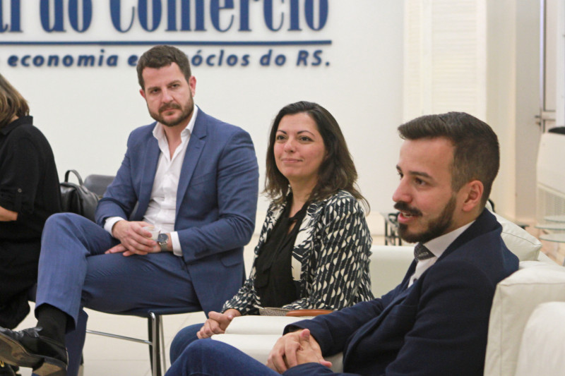 Bremm, Patrícia e Luiz Otávio (d) apresentaram o cronograma de atividades do Plano Diretor para o próximo ano