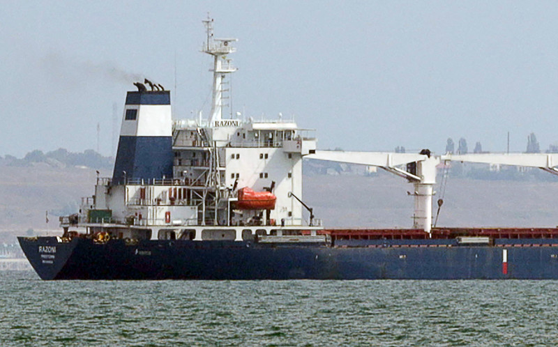 Navio carrega 26 mil toneladas de milho e estava preso no porto desde 18 de fevereiro