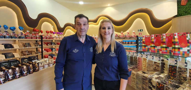 Aureo e Andreia Romanzini planejam transformar as lojas próprias da marca em franquia no futuro Foto: ISADORA JACOBY/ESPECIAL/JC