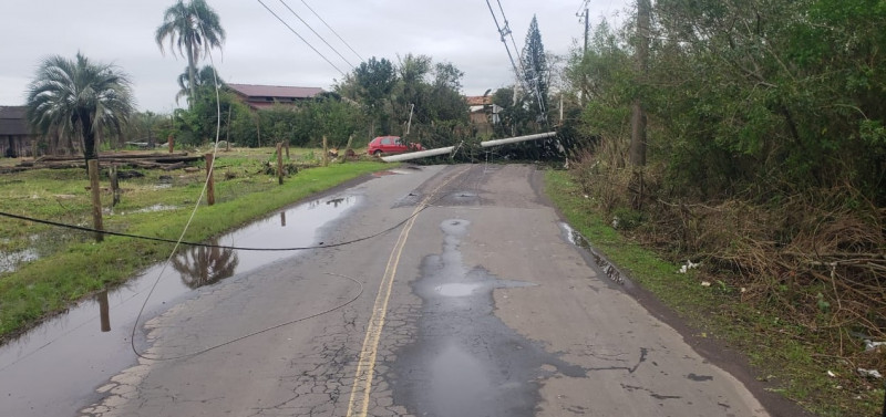 Na área atendida pela RGE, 135 mil consumidores seguem sem energia elétrica