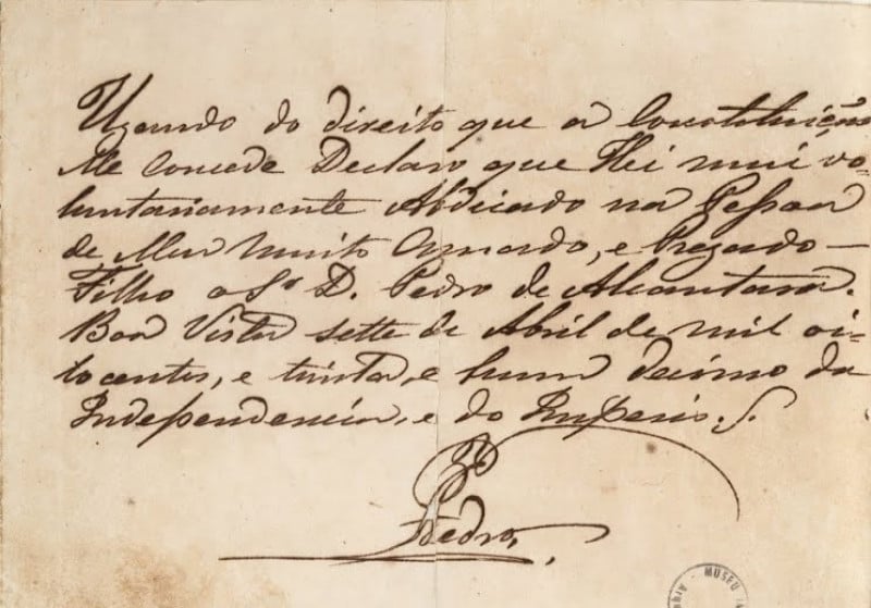 {'nm_midia_inter_thumb1':'https://www.jornaldocomercio.com/_midias/jpg/2022/08/25/206x137/1_carta_de_abdicacao-9736403.jpg', 'id_midia_tipo':'2', 'id_tetag_galer':'', 'id_midia':'6306f9d019962', 'cd_midia':9736403, 'ds_midia_link': 'https://www.jornaldocomercio.com/_midias/jpg/2022/08/25/carta_de_abdicacao-9736403.jpg', 'ds_midia': 'Carta de abdicação de Dom Pedro I', 'ds_midia_credi': 'Reprodução/JC', 'ds_midia_titlo': 'Carta de abdicação de Dom Pedro I', 'cd_tetag': '1', 'cd_midia_w': '800', 'cd_midia_h': '559', 'align': 'Left'}