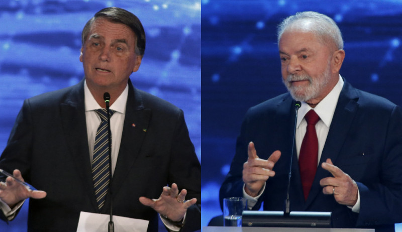 Luiz Inácio Lula da Silva (PT) tem 45% das intenções de voto e Jair Bolsonaro (PL), 33%