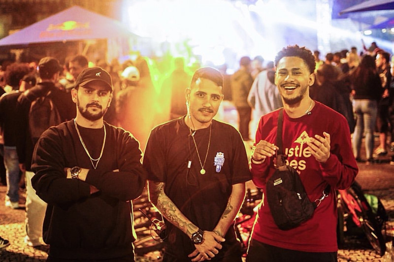 Lucas Lanzarini, Keni Martins e Luka Pumes Foto: Everton Bento/Divulgação/JC