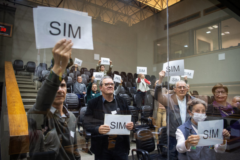 Grupo favor&aacute;vel &agrave; proposta se mobilizou na C&acirc;mara