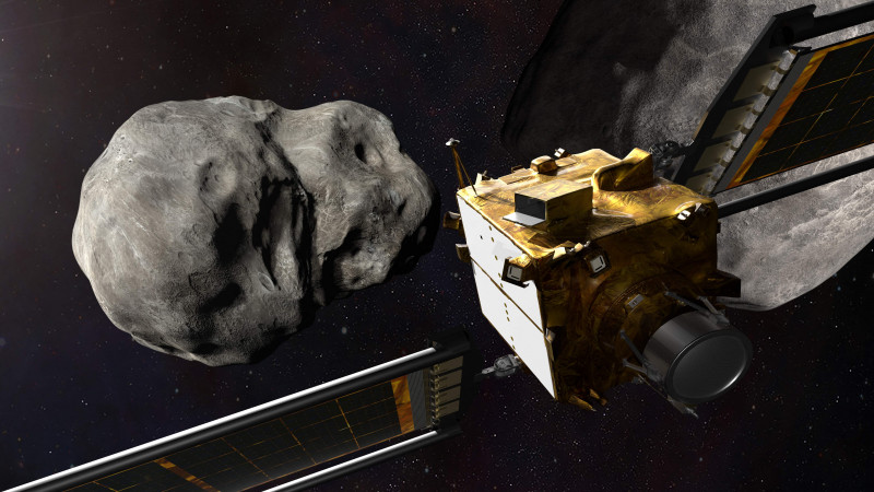 Ilustra&ccedil;&atilde;o da Nasa mostra como deve ser a aproxima&ccedil;&atilde;o da espa&ccedil;onave do asteroide