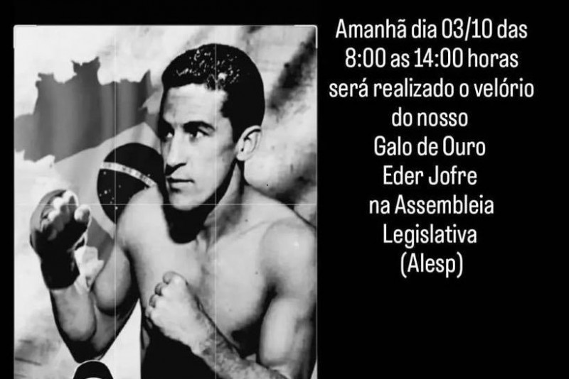 Jofre estava internado desde 4 de março por causa de uma pneumonia, perdeu muito peso e não se recuperou fisicamente