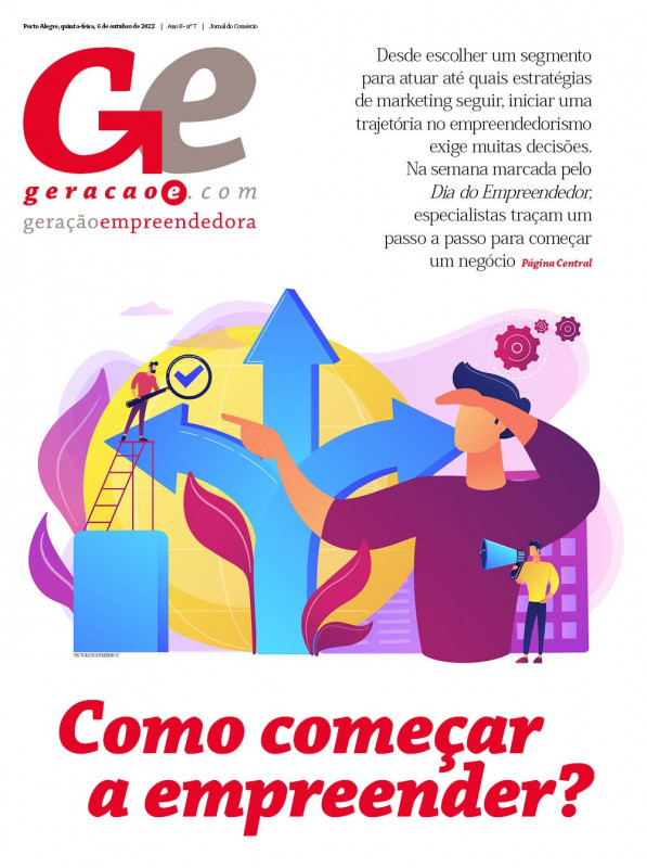 Capa do GeraçãoE desta quinta-feira, 06 de outubro de 2022 Foto: REPRODUÇÃO/JC