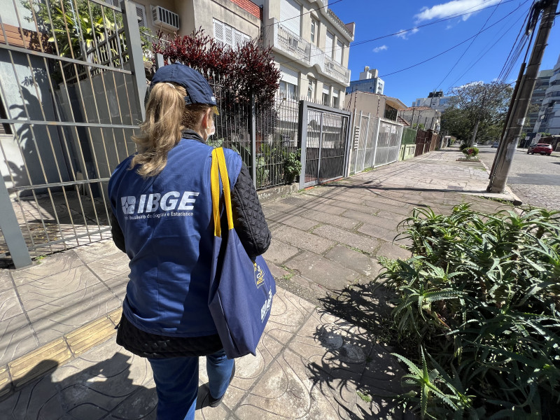 O número máximo de recenseadores no RS, durante a coleta deste ano, chegou a 8 mil