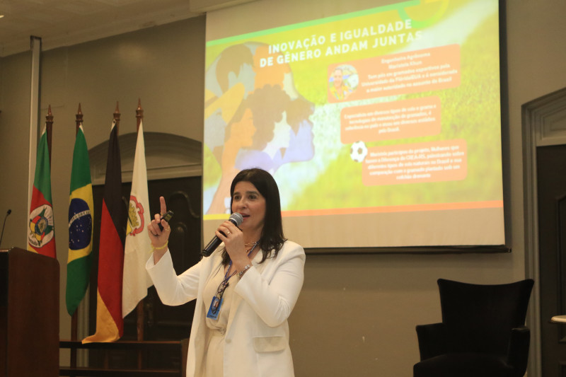 Primeira presidente do Conselho em 88 anos, Nanci Walter, realizou palestra na reunião-almoço da Câmara Brasil-Alemanha  