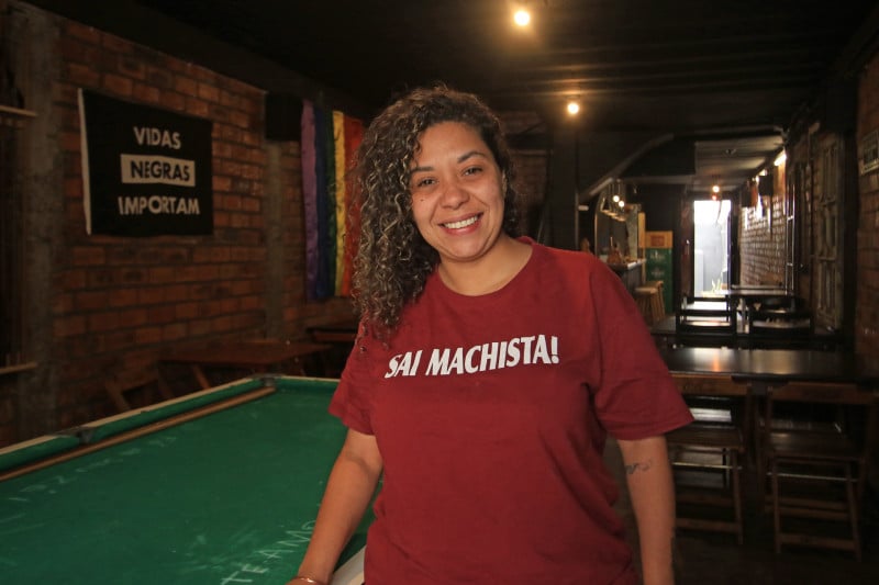 Marla Cruz é sócia fundadora do bar Odara, localizado na Cidade Baixa Foto: LUIZA PRADO/JC