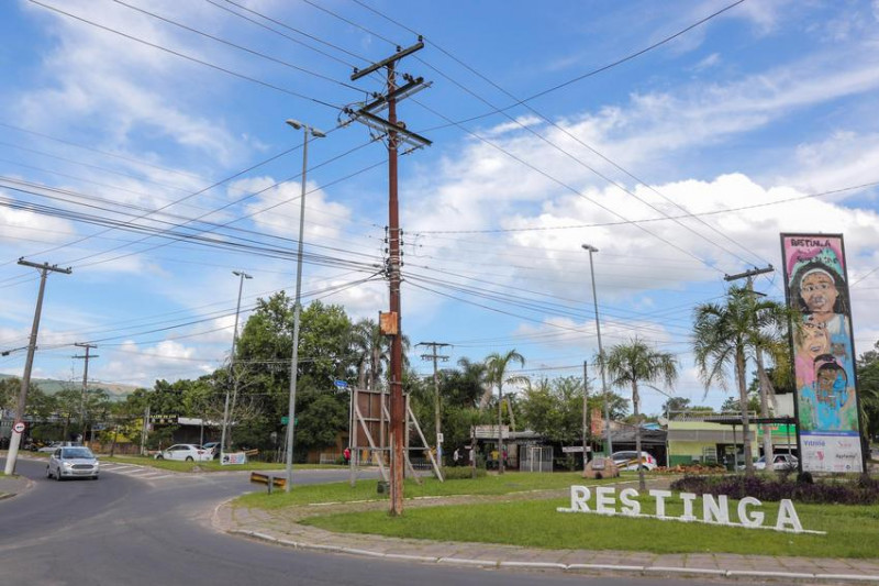 A Restinga será um dos bairros contemplados com o telão para transmissão pública
