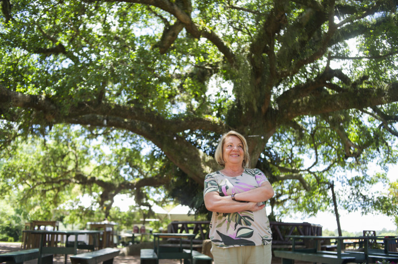  A professora S&ocirc;nia Goelzer &eacute; a idealizadora da Quinta da Est&acirc;ncia Foto: RAMIRO SANCHEZ/ESPECIAL/JC