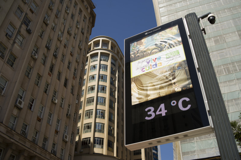 A temperatura deve subir com a entrada de um período mais seco e com pouca chuva