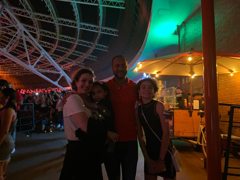 Família curtiu o show até a última música 