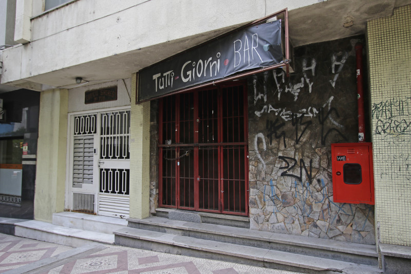 O neg&oacute;cio ocupa o ponto cl&aacute;ssico do Tutti Gironi na escadaria da Borges Foto: LUIZA PRADO/ARQUIVO/JC