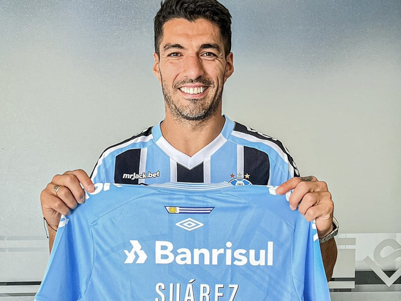 Suárez será apresentado nesta quarta-feira (4), às 19h30min, na Arena do Grêmio