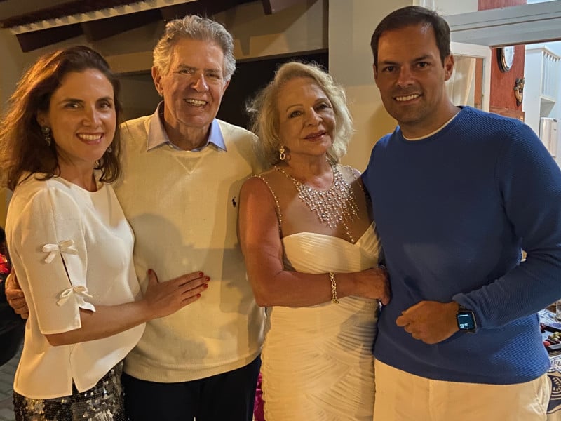 Juliane, Carlos Uebel, Walderez e Paulo Spencer Uebel