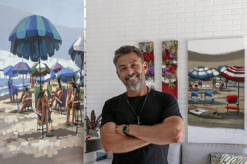 Marcelo Hübner é destaque em abertura de exposição e vai executar pinturas ao vivo