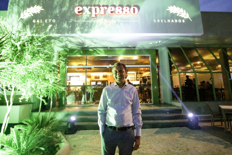 Paulo Geremia, fundador da Di Paolo, em evento na nova unidade de Porto Alegre, na avenida Protásio Alves