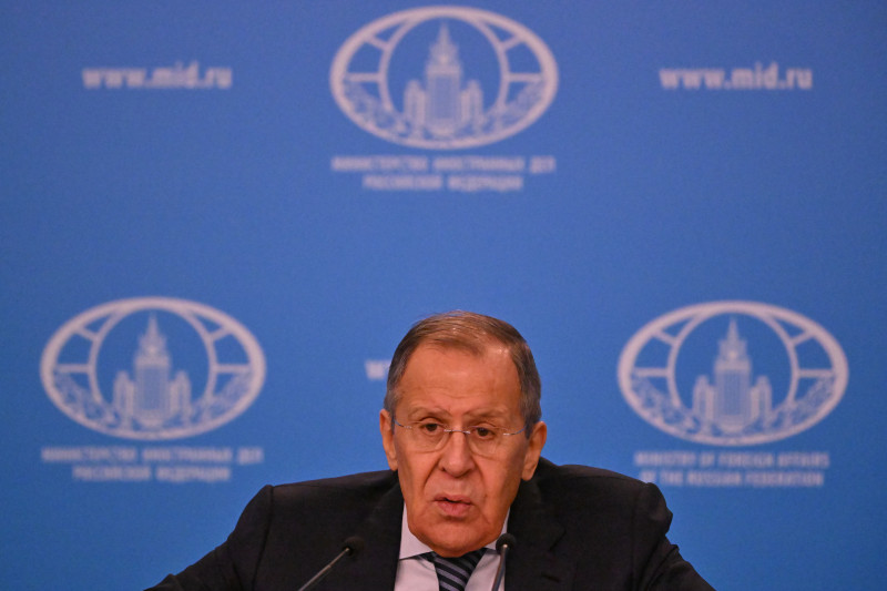 Questionado, Lavrov disse que as palavras que definiram 2022 são guerra, a mais trágica e, vitória, a mais encorajadora