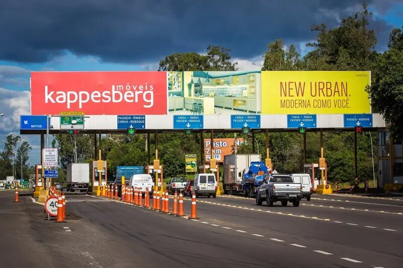 Pagamento na praça de pedágio de Portão é feito no sentido do interior para a RMPA