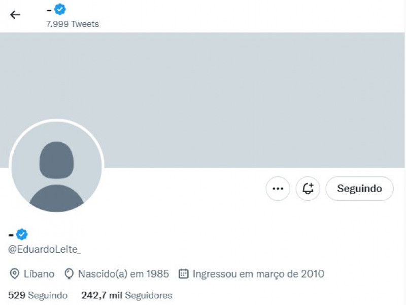 Eduardo Leite volta a perder acesso a conta do Twitter