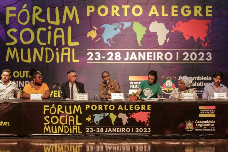 Evento no Dante Barone trouxe Marina ao Fórum Social Mundial depois de 20 anos