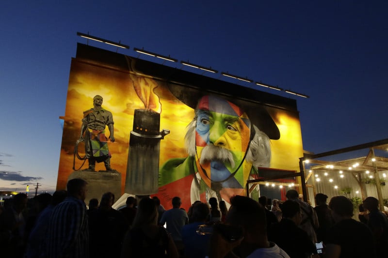 Inauguração do Painel do artistia Eduardo Kobra no Premium Lofts da ABF Developments