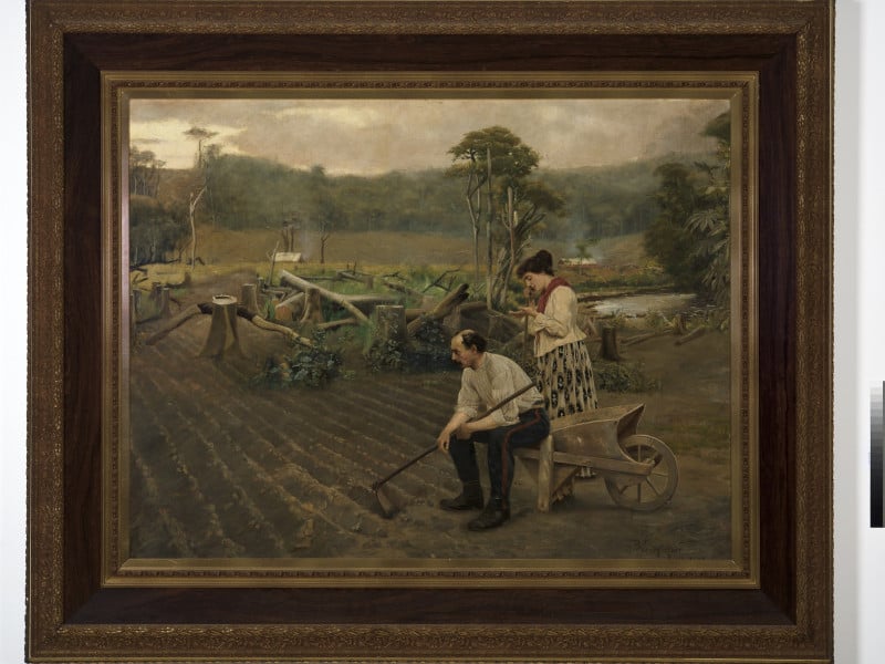 Obras como Tempora Mutantur são representativas da predileção de Pedro Weingärtner por paisagens e cenas regionais