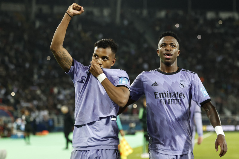 Brasileiros Rodrygo e Vinicius Jr. marcaram na goleada espanhola sobre os egípcios