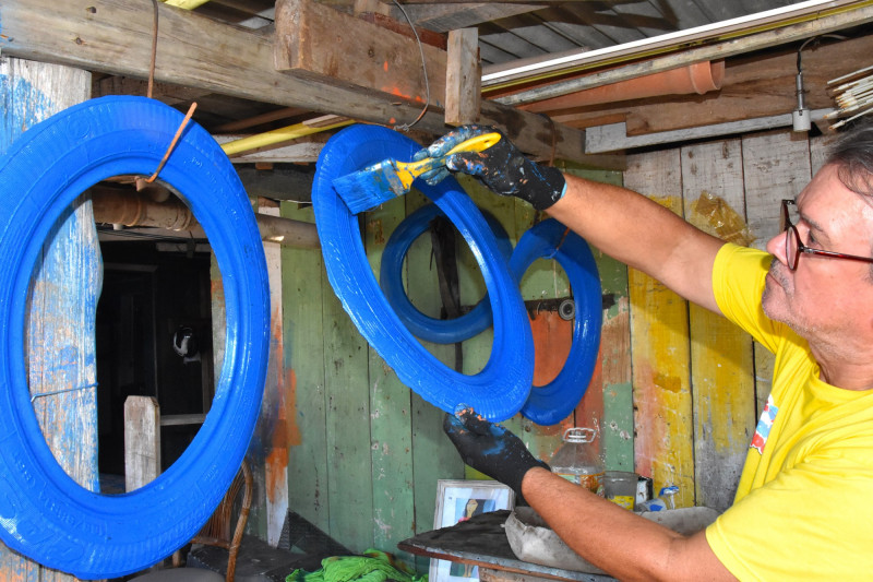 Os utensílios são 100% construídos por funcionários do município