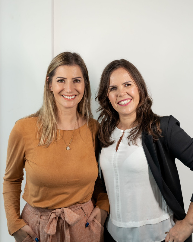 Tatiane Duarte e Caroline Dall Acua são sócias fundadoras da Alia Foto: ARQUIVO PESSOAL/DIVULGAÇÃO/JC